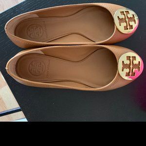 Tory Burch Royal Reva Ballet Leather Size 5